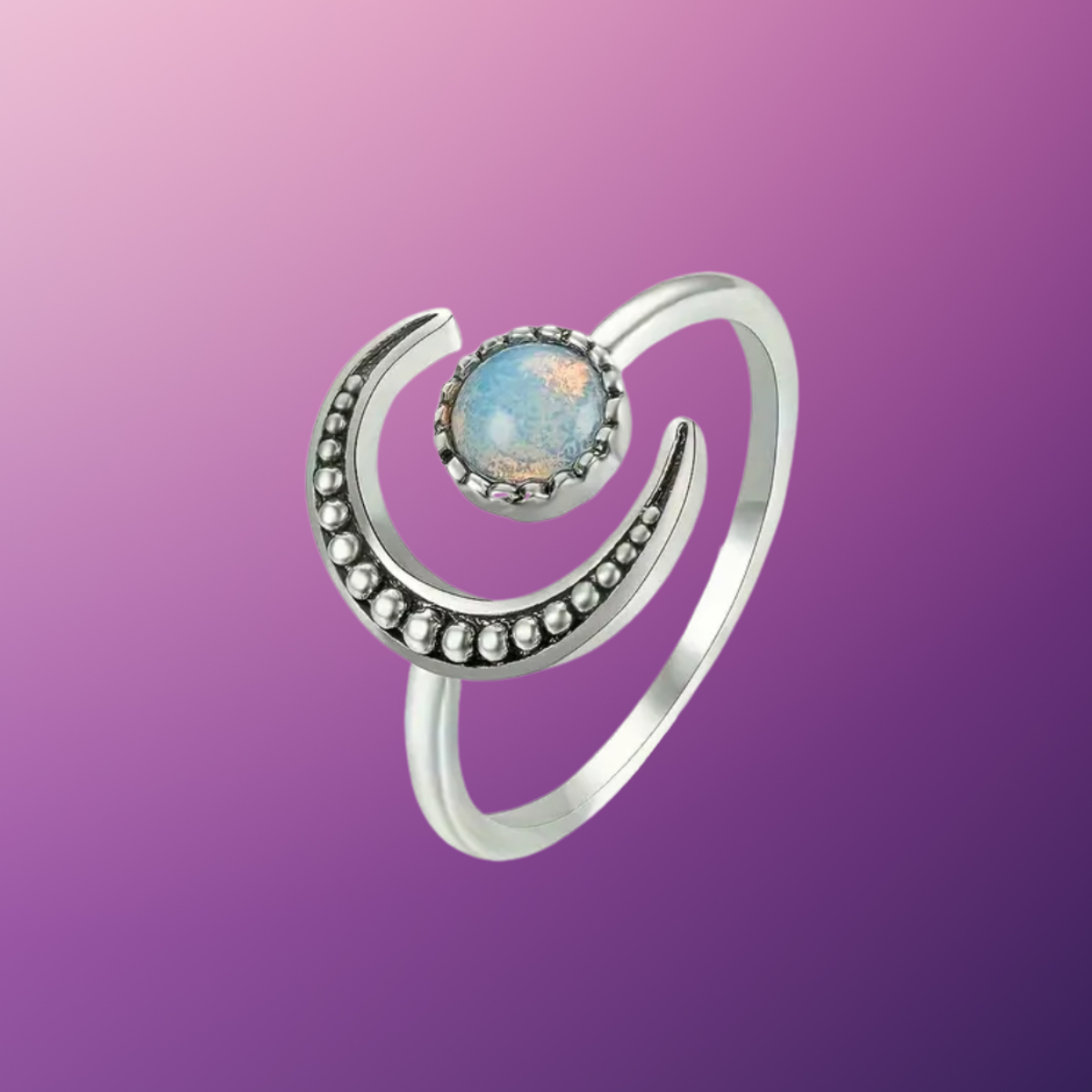 Verstellbarer Mondzauber Ring