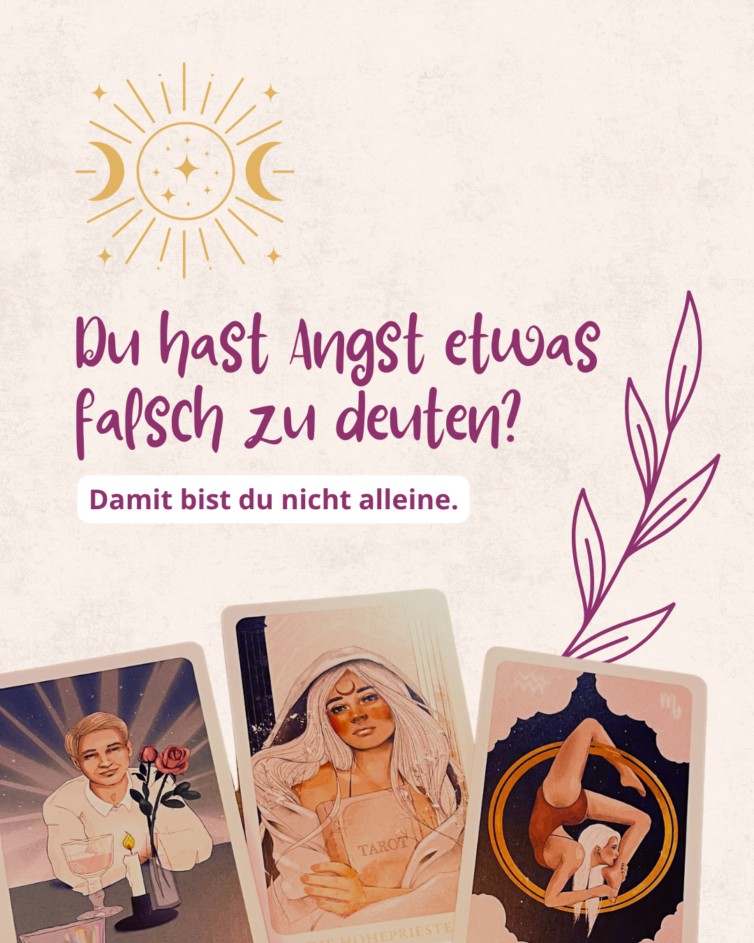 Live Online Tarotkurs | ein Monat Tarot Oktober | lerne, dir selbst zu vertrauen