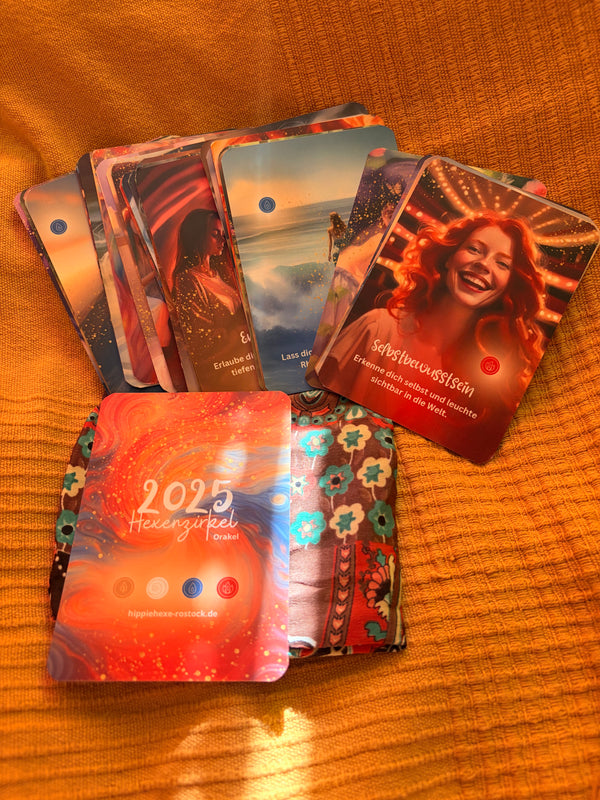 Unser magisches Hippiehexe Orakelkartenset 2025