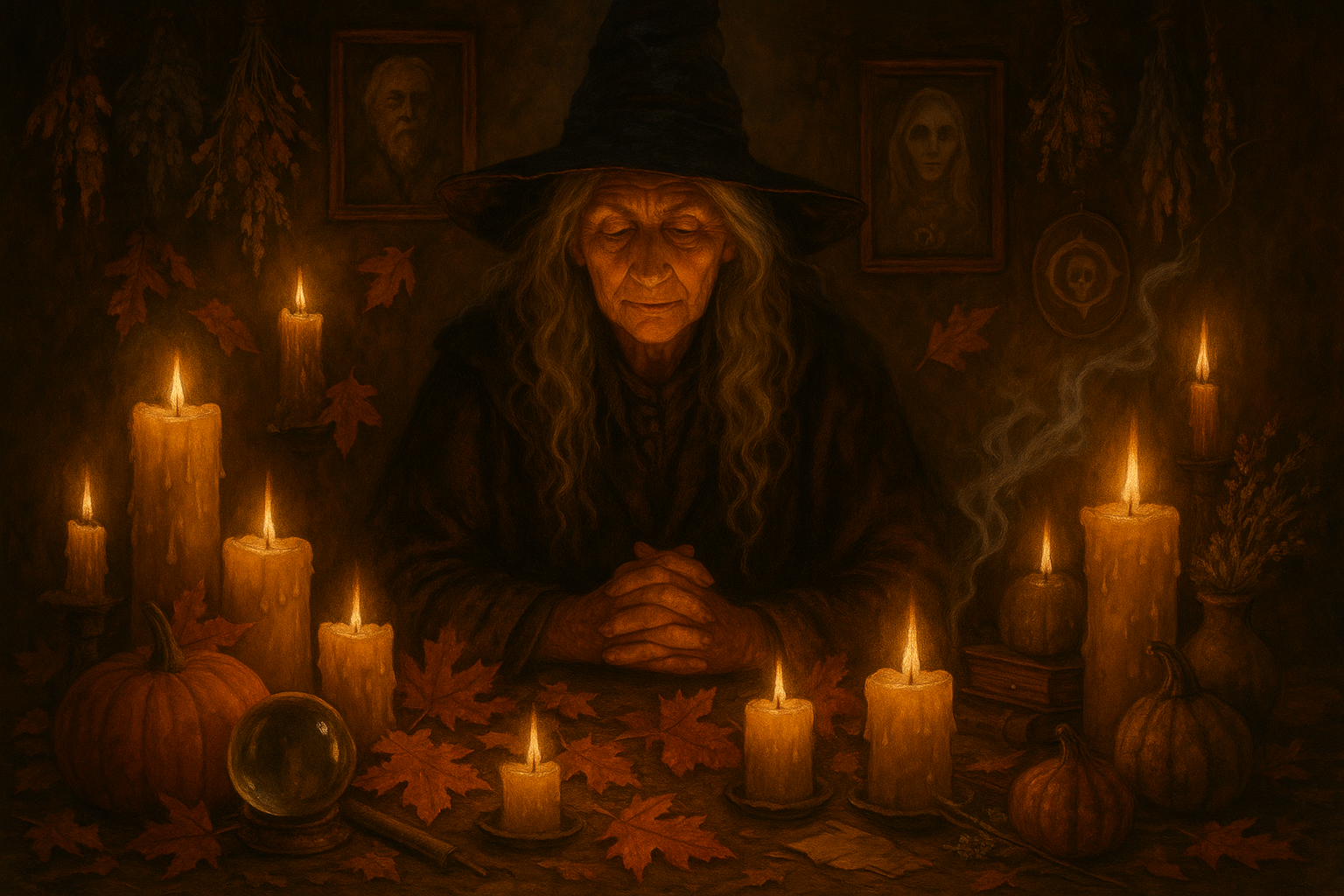 Herbst Kerze hexe ahnen