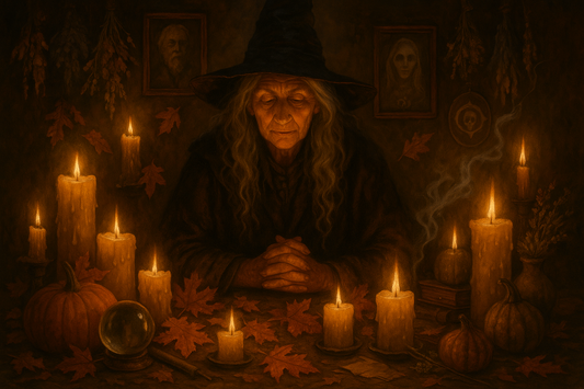 Herbst Kerze hexe ahnen